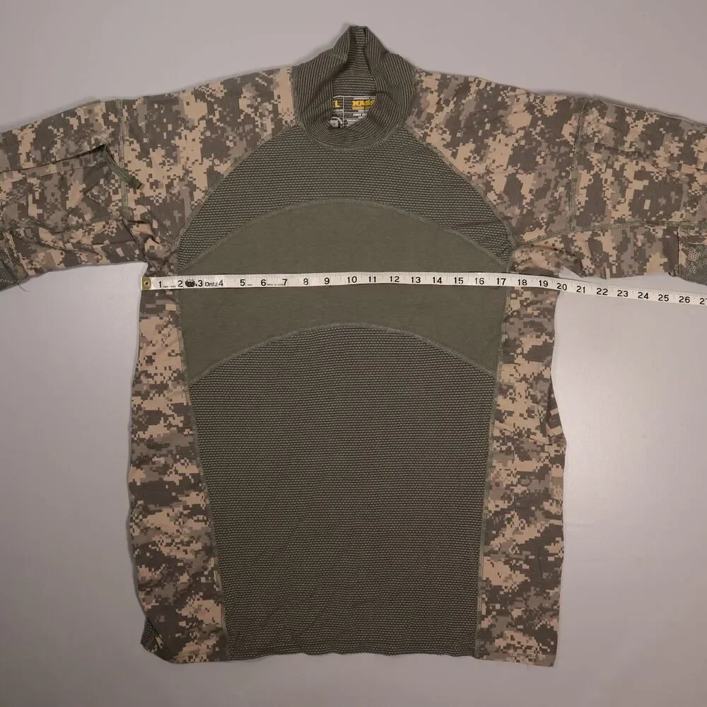 Massif Army Combat Shirt ACU Camouflage Digital Camo Made in USA Size XL